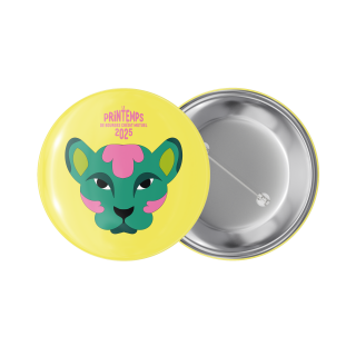 Badge Jaune Animaux 2025