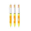Stylo BIC 4 couleurs JAUNE PDB