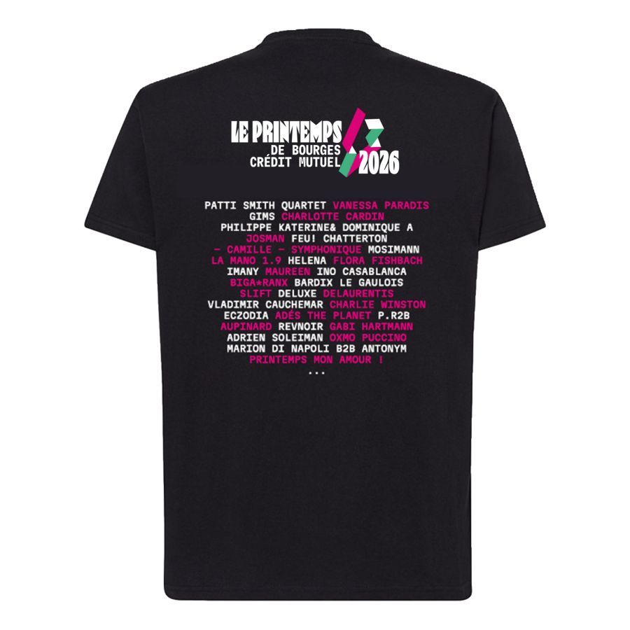 T-shirt Line Up Printemps de Bourges 2026