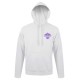 Sweat Capuche Blanc Fleur